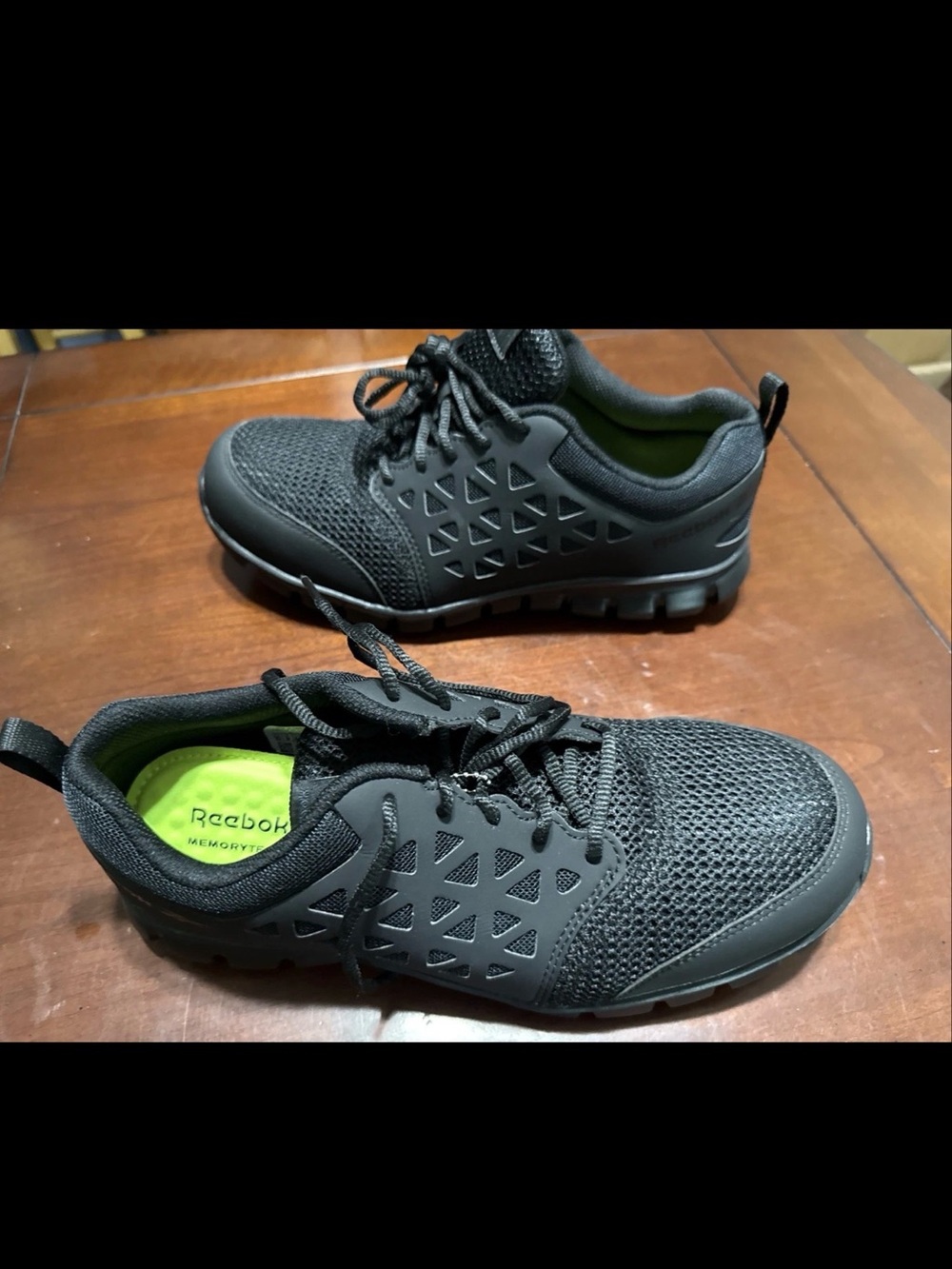 Reebok Sublite Cushion Work Composite Toe Black Sneakers Shoes Women’s 12/ M10.5